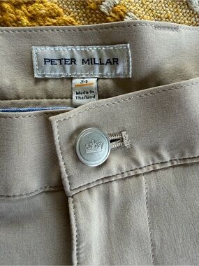 Peter Millar Beige Sandstone Chino Pants